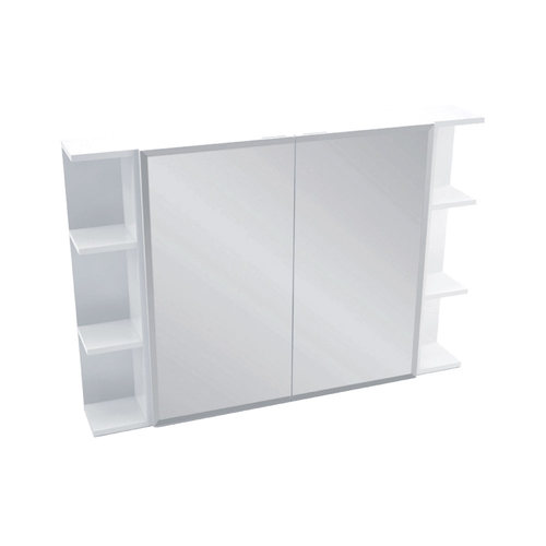 Mirror Cabinet 750 Bevel Edge 2 Side Shelves 1050x720x150mm