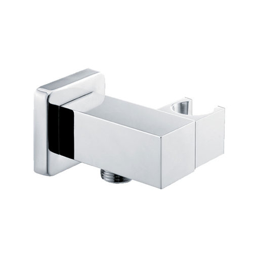 Square Wall Inlet & Holder for Hand Shower Chrome
