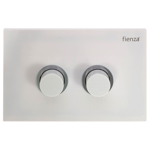 R&T Flush Buttons Raised Care Gloss White